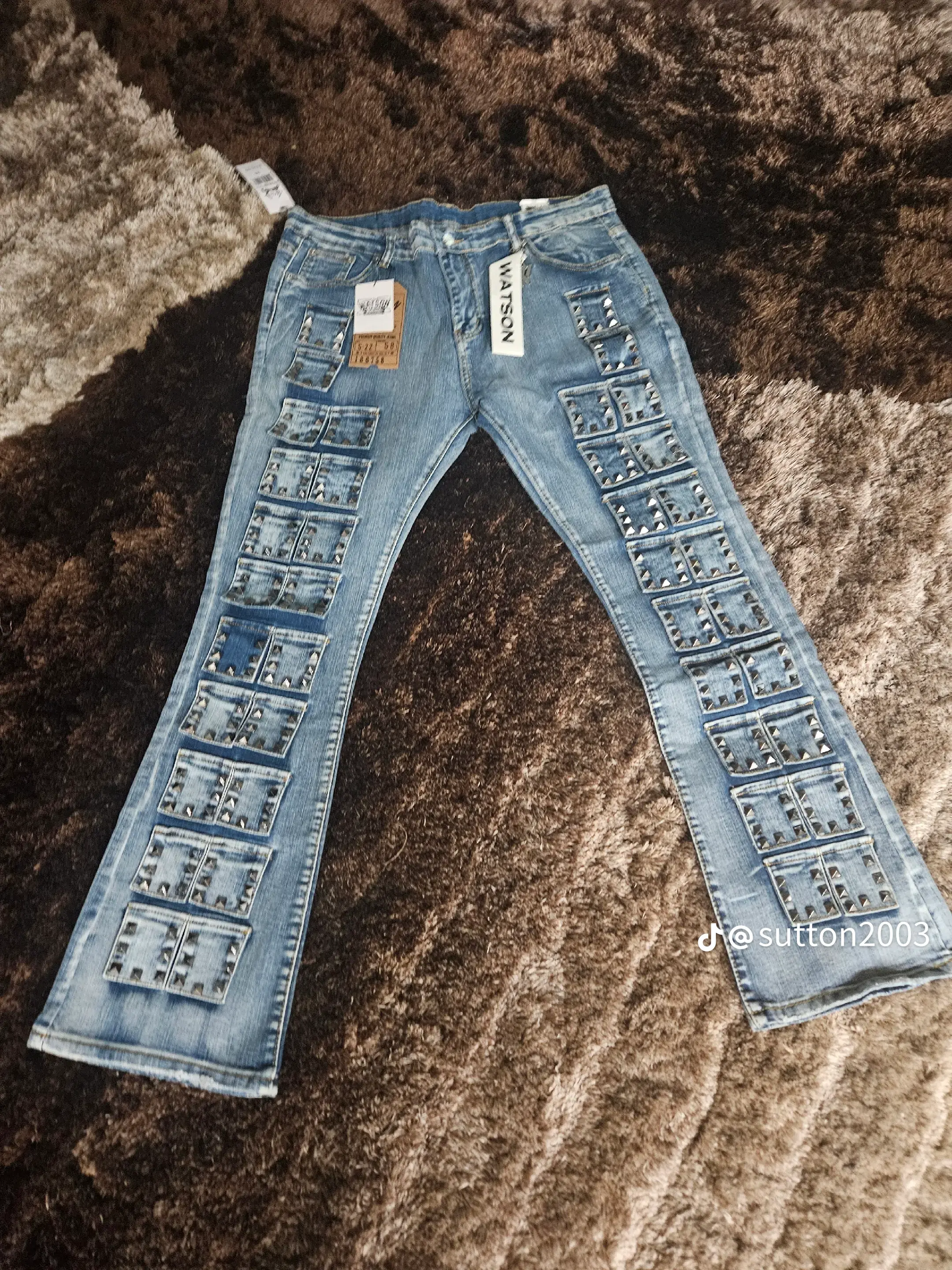 Watson Studded Panel Jeans