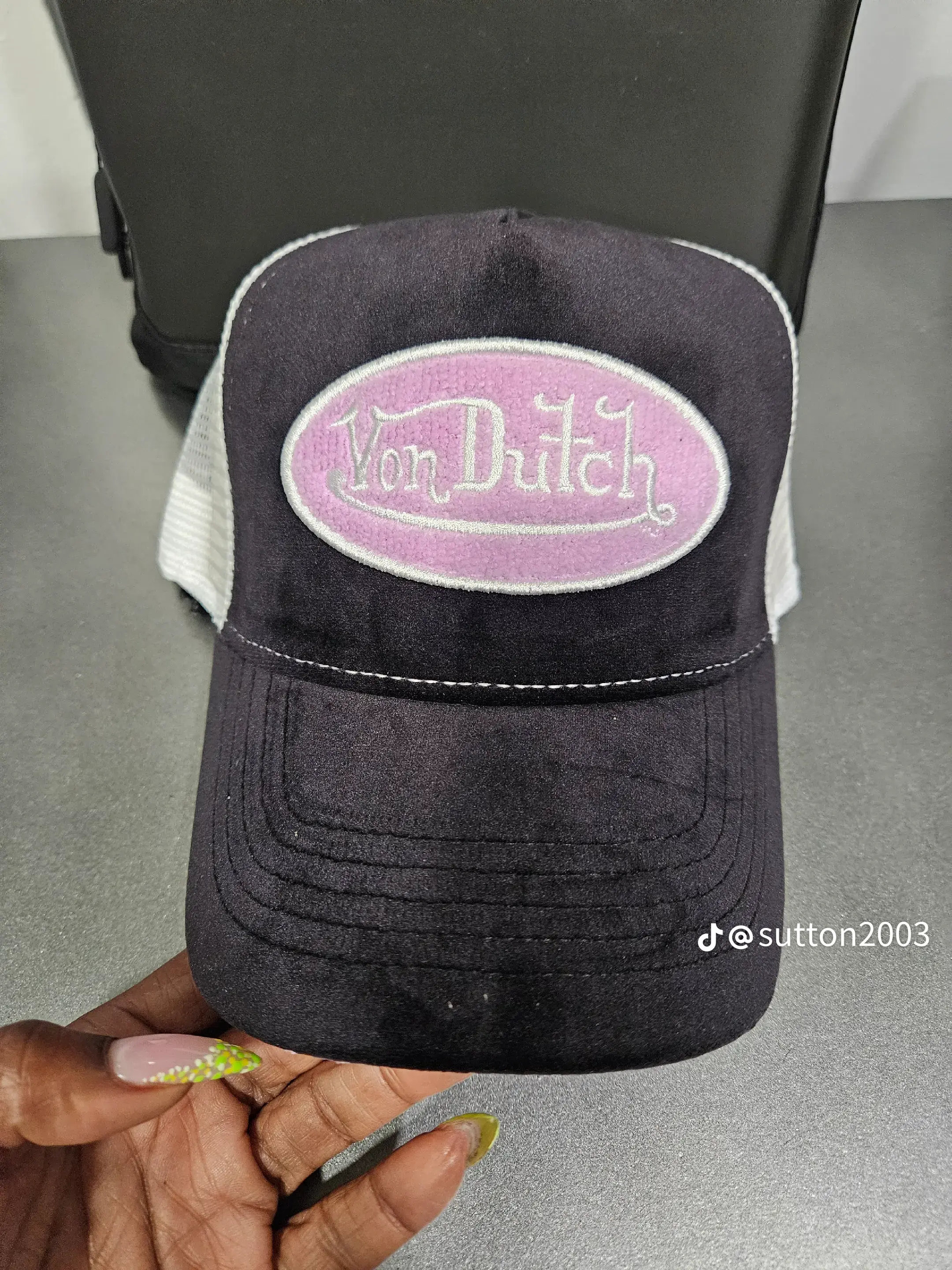 Von Dutch Black & Pink Trucker Cap